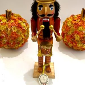 WELLESLEY MANOR 14” Nutcracker - Orange/Gold